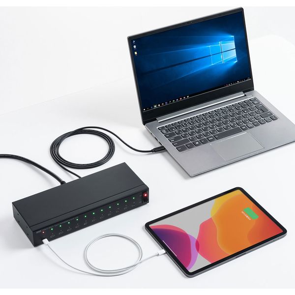 USBハブ USB2.0 USB-C Type-C×12 USBポート USB-2THCS12