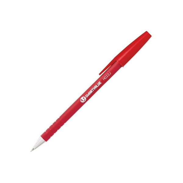 ジョインテックス ラバーボールペン 赤10本 H022J-RD-10 1箱（直送品