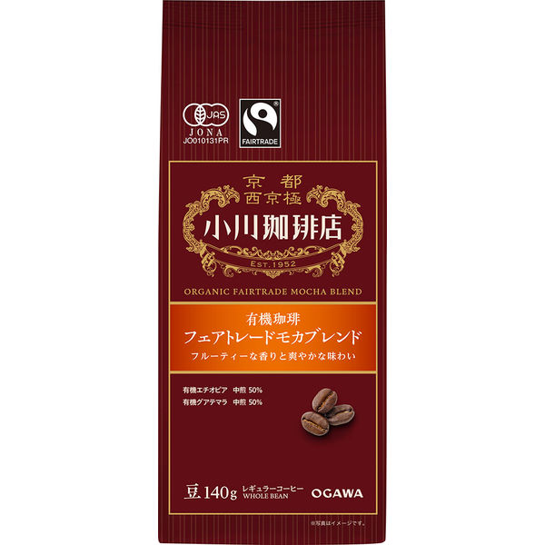 コーヒー豆】小川珈琲 有機珈琲フェアトレードモカブレンド豆 1