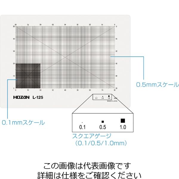 HOZAN ホーザン スケールシート 微小な部品などのサイズ確認