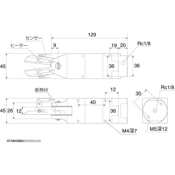 ベッセル ヒートエアーニッパー　ブレード付セット GT-NSH20B-S(NH20AJLツキ) 1セット（直送品）