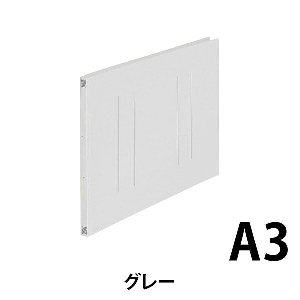 【新品】プラス フラットファイル 縦罫A3E No.002NT グリーン 10冊