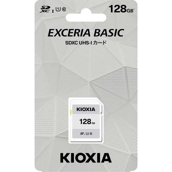 KIOXIA(キオクシア) SDカード 128GB class10 SDHC KCA-SD128GS EXCERIA BASIC 標準画質録画  旧東芝メモリ - アスクル