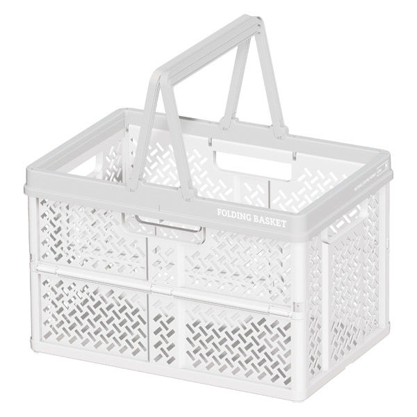 折りたたみコンテナ】 天馬 Profix 折りたたみバスケットM_ホワイト