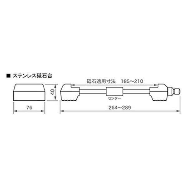 ステンレス砥石台センター付き 4990870361300 1個 伊藤製作所 ステンレス砥石台センター付き 4990870361300 1個 伊藤製作所