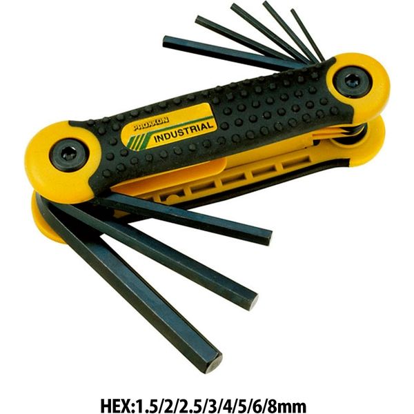 PROX-TECH ポケット型ヘックスレンチ8点 83956 1個（直送品） - アスクル