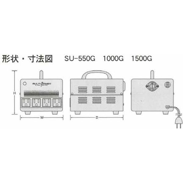 スワロー電機 海外用トランス SU-1000G 1個（直送品） - アスクル