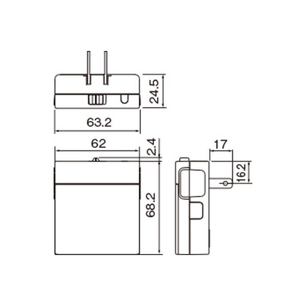 パナソニック 明るさセンサ付ハンディホーム保安灯 WTF4088CWK 1個（直送品）