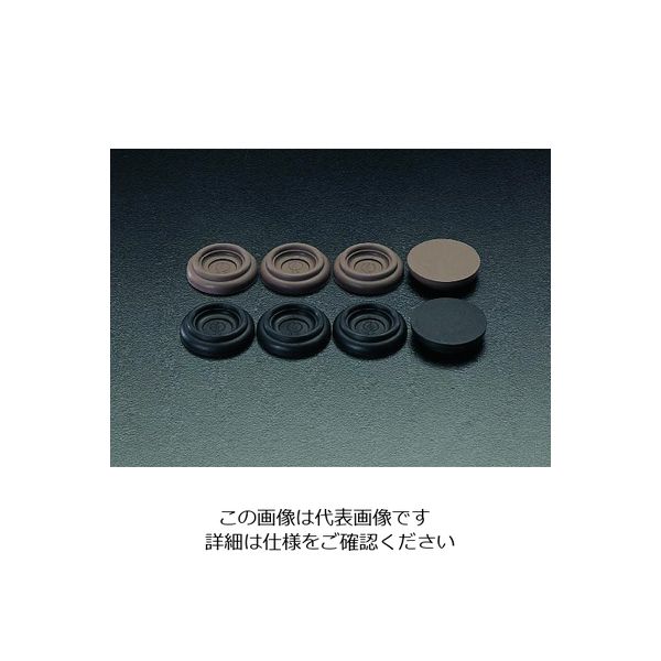 エスコ（esco） φ32（50）mm 平置ゴム（黒/4個） 1セット（40個：4個