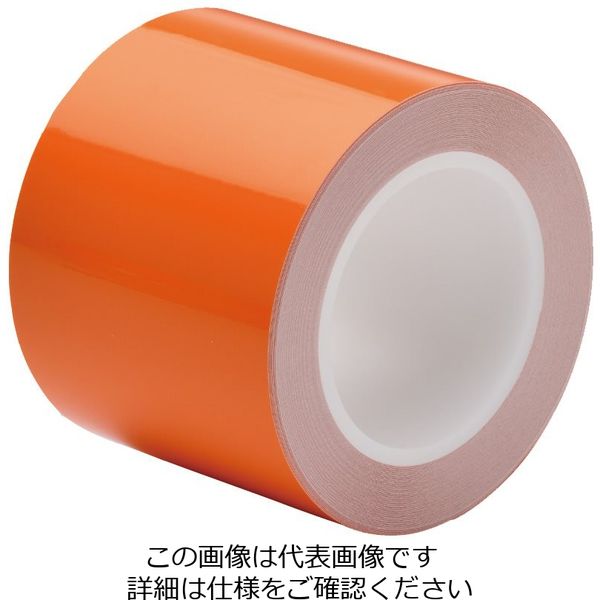 ミドリ安全 ラインテープ ベルデビバハードテープ(屋内推奨) オレンジ 