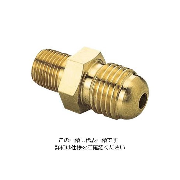 エスコ G1/4”xR1/4” フレアーニップル(φ8銅管接続用) EA426AW-52 1