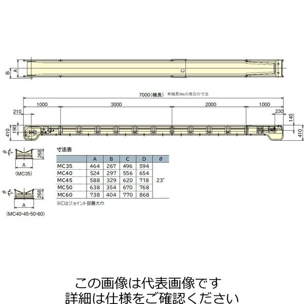 日工 モジュラーベルトコンベア MC40SP1ー7.1MN 1台(直送品) 日工 モジュラーベルトコンベア MC40SP1ー7.1MN 1台(直送品)