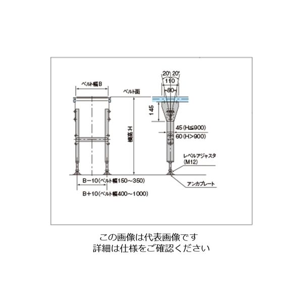 三機工業 定置脚 水平用（±20°） FMD25-50（SZV） 1台（直送品） - アスクル