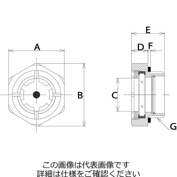 協和 金属製ネジ付オイルゲージ KIM-AR型/KIM-ARS型 KIM-10AR 1個