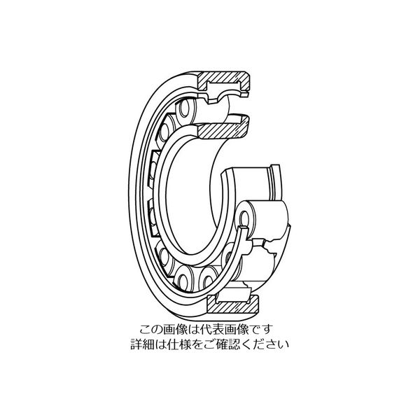 日本精工 単列円筒ころ軸受 NJ410M 1個（直送品） - アスクル