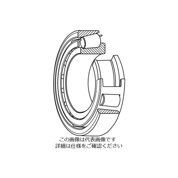 日本精工 単列円すいころ軸受 30222 1個（直送品） - アスクル