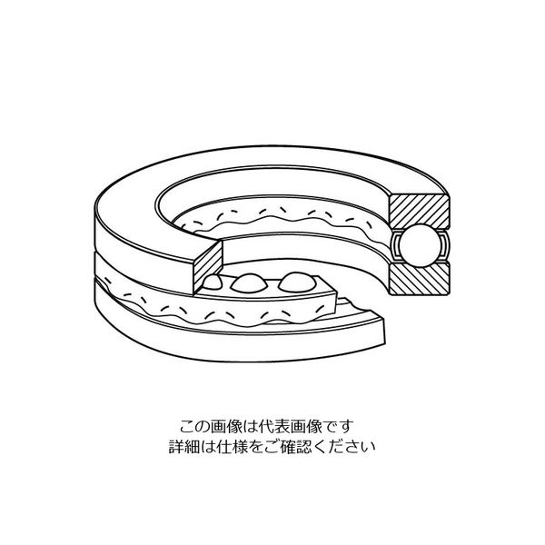 NEWモデル 日本精工 アスクル - 1個（直送品） 51217 単式スラスト玉軸受 グローブ