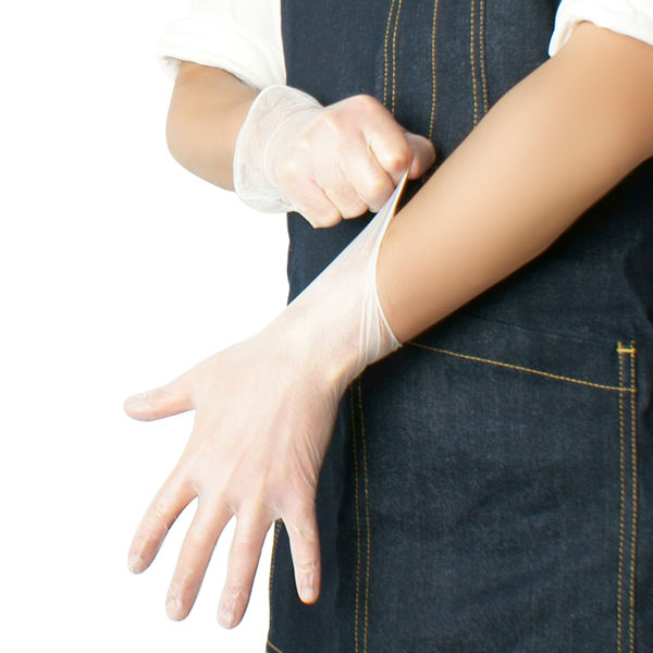 エースグローブ AG7340 使い切り手袋 ビニール手袋 プラスチック手袋 