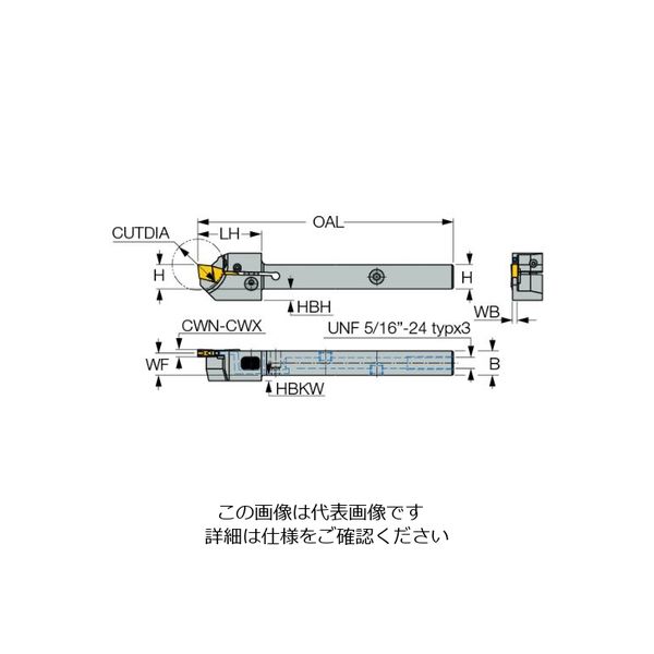 イスカル CGホルダー GHSR12ー2ーJHPーSL GHSR12-2-JHP-SL 1本（直送品） - アスクル