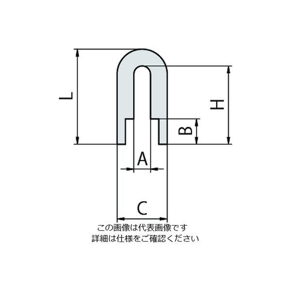 岩田製作所 U字シリコン SU010100-L2 1セット（2個）（直送品） - アスクル