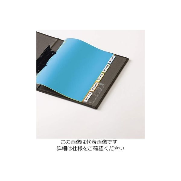 エスコ A4判 カラーインデックス(PPシート/5色入) EA762CS-21 1