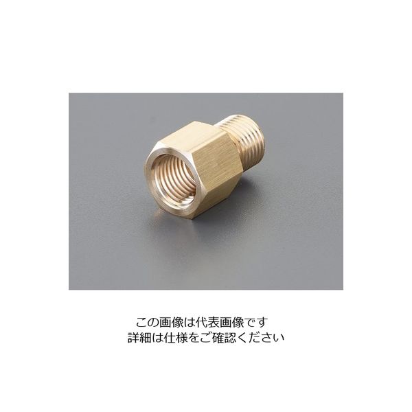エスコ G1/4”xRc1/4” ねじ変換アダプター EA141AY-261 1セット エスコ G1/4”xRc1/4” ねじ変換アダプター EA141AY-261 1セット