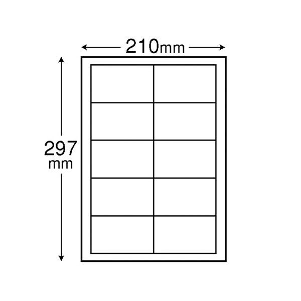 エレコム 名刺/厚口/250枚/白 MT-JMN2WNZ 1袋(25シート) - アスクル