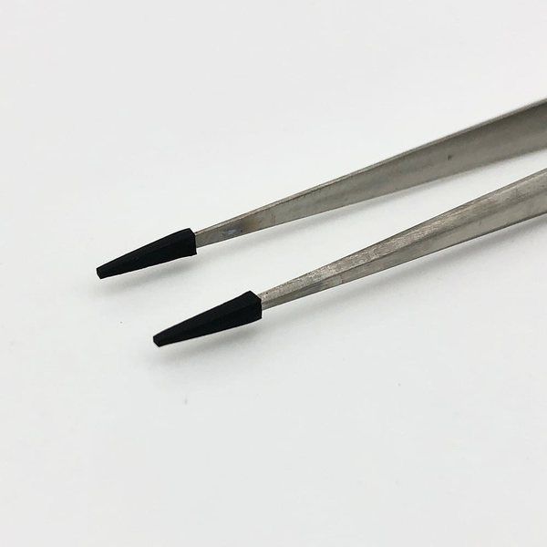 ピエゾパーツ 先端ゴムキャップ付ピンセット Feather Pick 140×6.5mm 