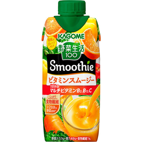 カゴメ 野菜生活100 Smoothie ビタミンスムージー 330ml 1セット（24本