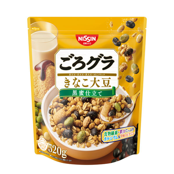 ごろグラ きなこ大豆 320g 6袋 日清シスコ シリアル - アスクル