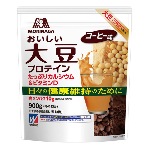 ウイダー おいしい大豆プロテイン コーヒー味 900g 2個 森永製菓 