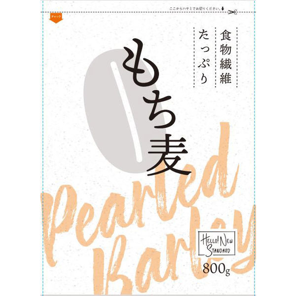 LOHACO限定】はくばく 食物繊維たっぷり もち麦 800g 6個 オリジナル