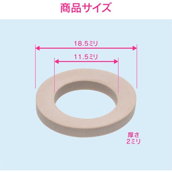 カクダイ 充填材入パッキン PTFE 呼13用 10個入 GA-KA037 1セット(10個 ...