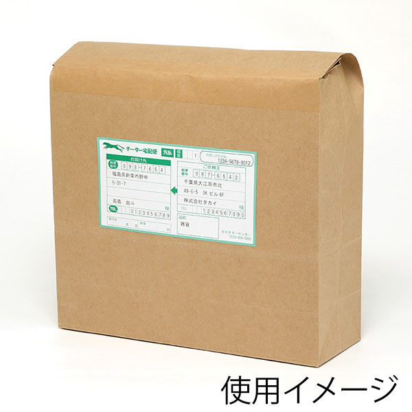 シモジマ 宅配袋 ベロ無し L 未晒無地 004192123 1セット(25枚×8束 計
