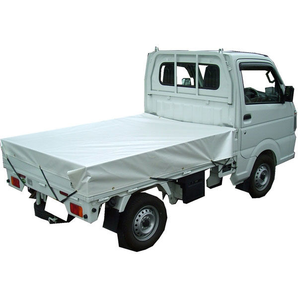 遮熱ホワイトパールトラックシート3号　約2.3×3.5m（1～2トントラック用） まつうら工業（直送品）