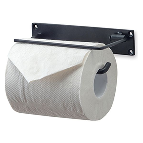 ポッシュリビング トイレットペーパーホルダー シングル ブラック W16