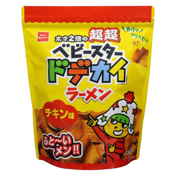 ベビースター超超ドデカイラーメン チキン味 2倍の幅広麺 おやつ
