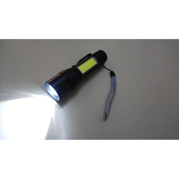 コンパル USB充電式懐中電灯(S114COB) 10110151 1個（直送品） - アスクル