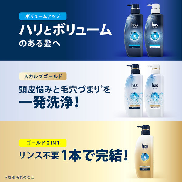 h&s for men（エイチアンドエス） ボリュームアップコンディショナーポンプ 350g P＆G - アスクル