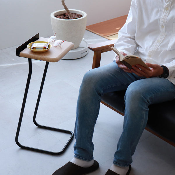 林製作所 AnoTana サイドテーブル 幅250×奥行280×高さ620mm ブラック