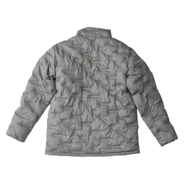 ヤマショウ 撥水エコダウンジャケット シームレス ライトグレー LL YBC