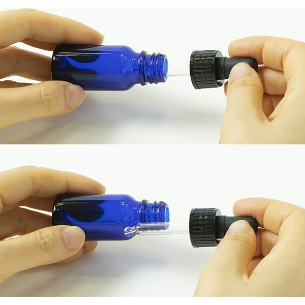 紺色の壺 生活の木 青色ガラススポイト瓶 10ml 13-664-7140 1本（直送品