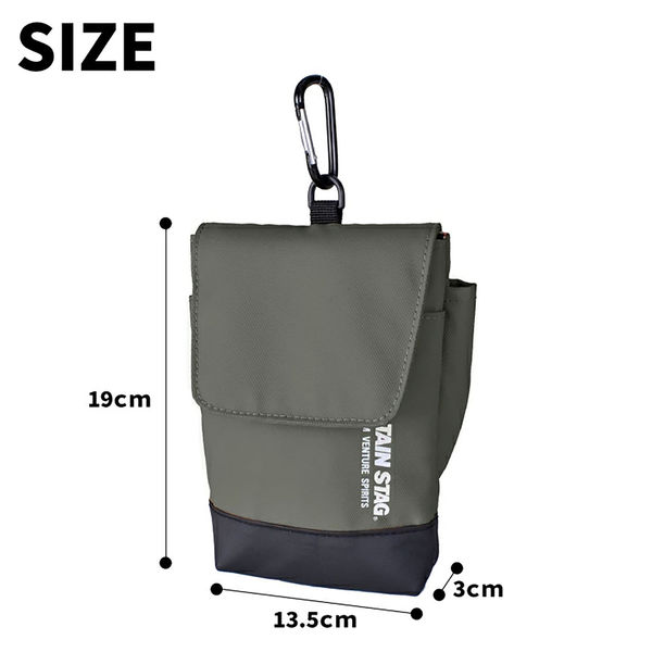 スワン CAPTAIN STAG ベルトポーチ 1332 ブラック 1個（直送品