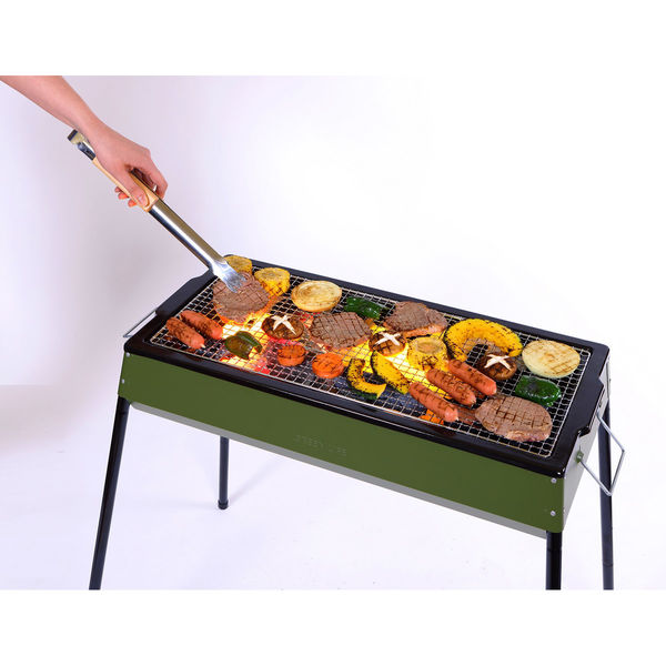 グリーンライフ 片付け簡単BBQコンロ KKC-600(OG) 1台（直送品