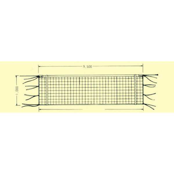 ゼット学校体育 バレーネット60DYT ZKN100 1セット(1個入×1