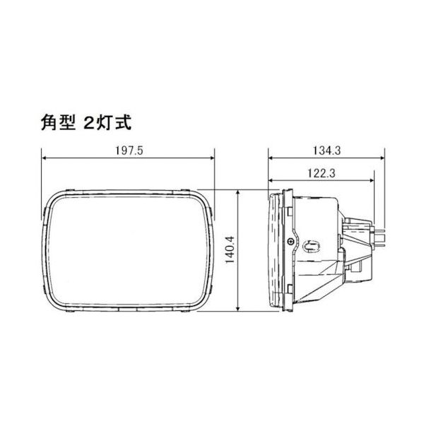 小糸製作所 小糸 LEDヘッドランプユニット 角型2灯式 12V/24V車 小糸製作所 小糸 LEDヘッドランプユニット 角型2灯式 12V/24V車