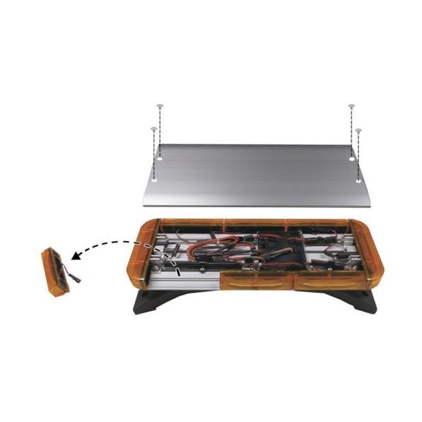 小糸製作所 小糸 LED黄色散光式警光灯 S型 87/高輝度タイプ LED87Y-S 1個 361-9283（直送品）