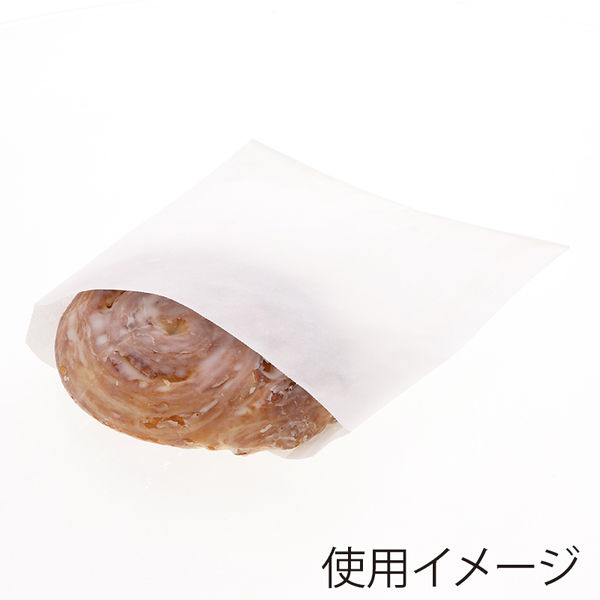 NF耐油平袋 中 白無地 1袋（100枚入） - アスクル