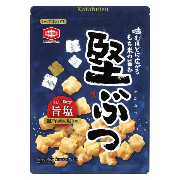 おかき おつまみ 珍味 堅ぶつ旨塩 160g 1セット(1個×12) 亀田