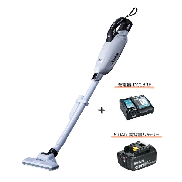 マキタ　クリーナー　CL284FDRFW バッテリー充電器フルセット新品未使用 楽天市場】マキタ掃除機 18V充電式クリーナー CL284FDZO